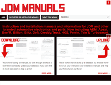 Tablet Screenshot of jdm-manuals.com